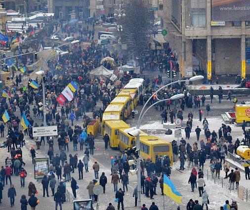Protests against Ukrainian President Viktor Yanukovych turned violent in the 2014 Euromaidan revolution, with some protestors bringing Molotov cocktails to use against the police.