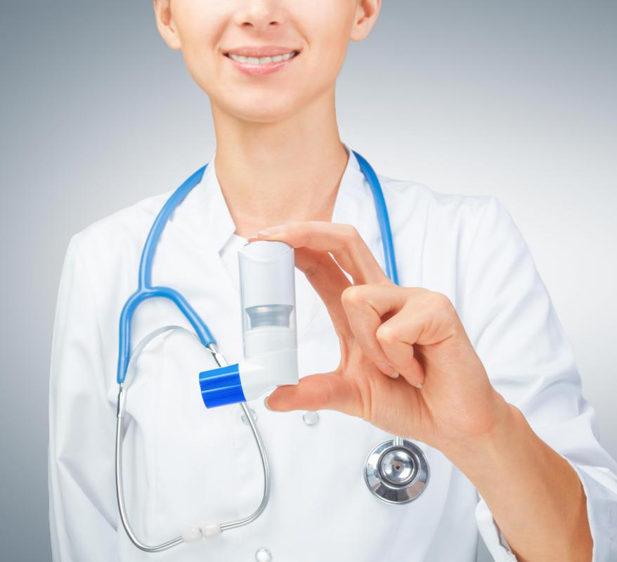 People with asthma may develop lung lesions.