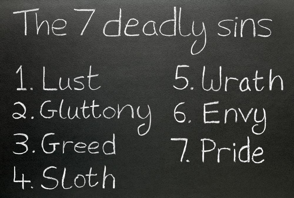 What Are The Seven Deadly Sins with Pictures 