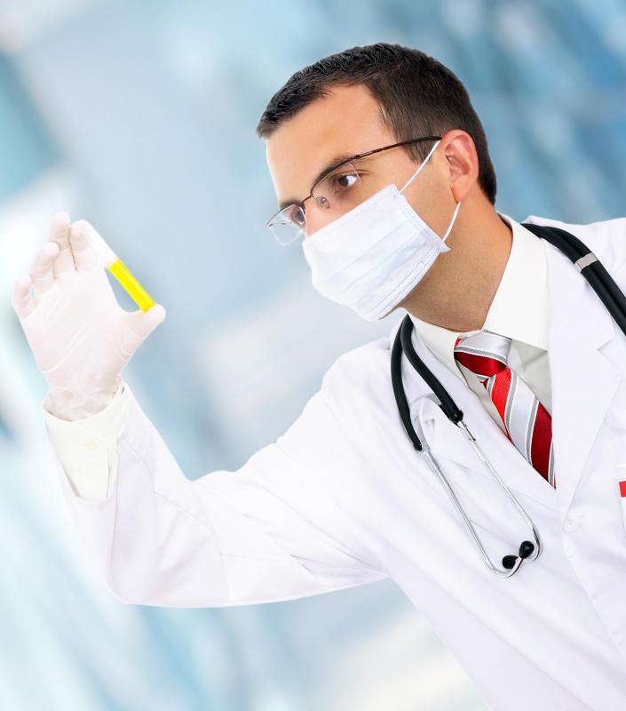 Excess ketone bodies in the urine may be a sign of diabetes.
