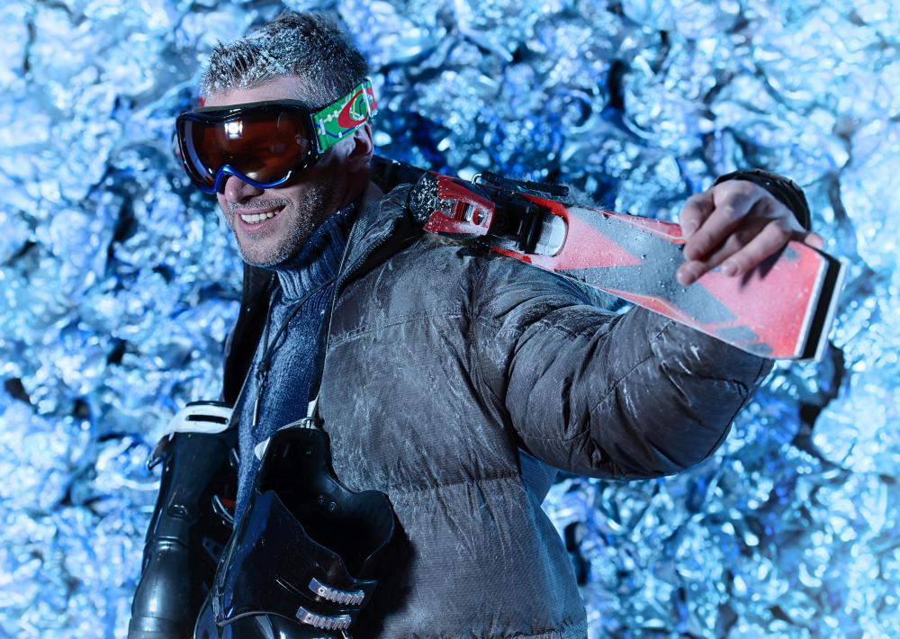 Skiboards combine design elements from skis and snowboards.
