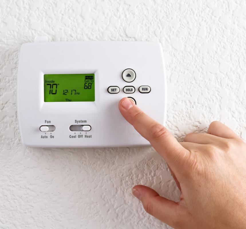 Setting the thermostat to a cooler temperature during the winter and fall and to a higher temperature in the summer, especially when no one is home, can save energy.