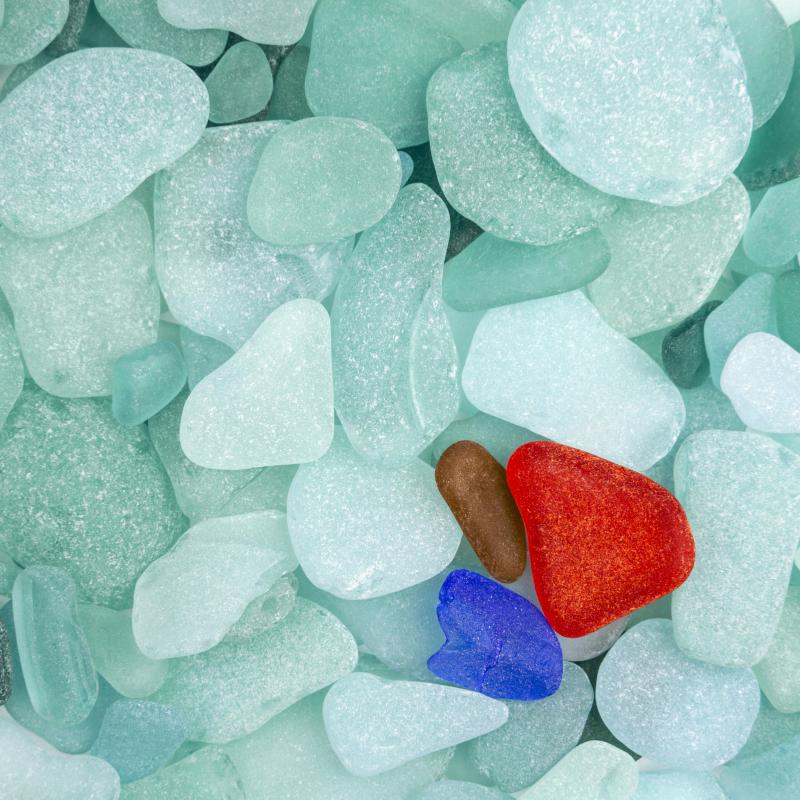 Sea glass is also known as mermaid tears.