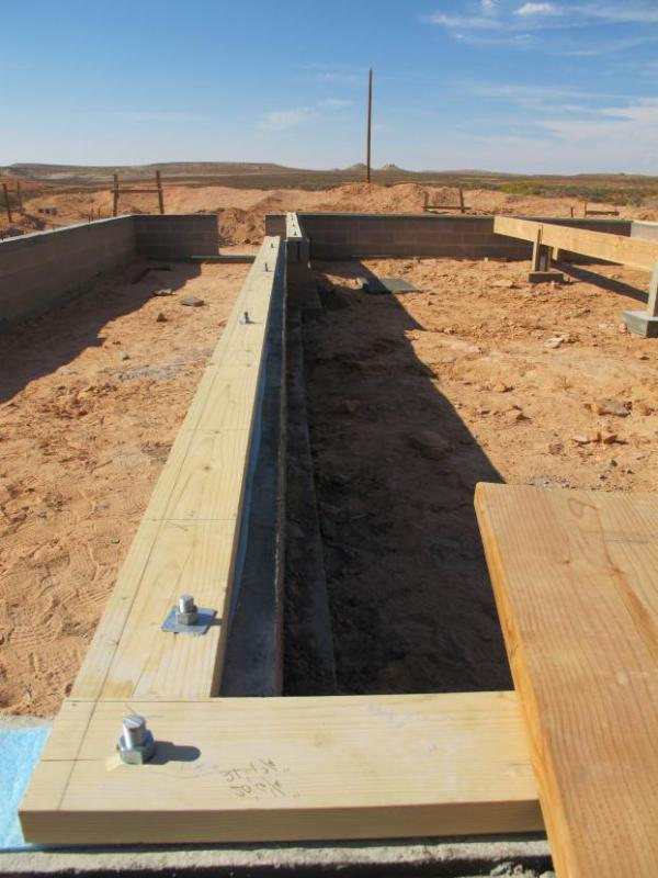A sill plate is a board that is anchored to a building's concrete foundation.