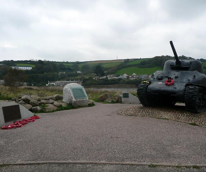 A memorial to the servicemen killed during the Exercise Tiger rehearsal for D-Day, at Slapton Sands in Devon, England.