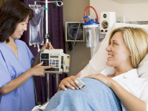 In some hospitals it is routine to give patients an IV during labor.