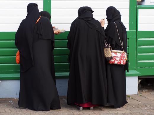 An abaya is a cloak that is worn over clothing by some Muslim women.