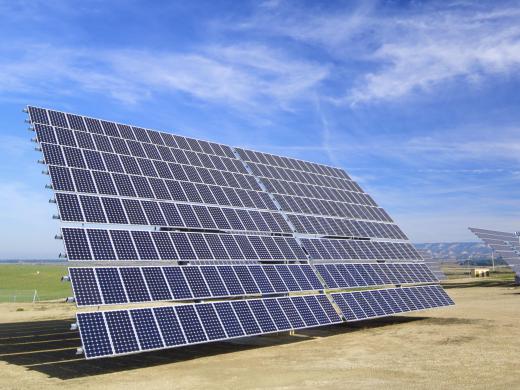 A solar table is a group of solar cells used to convert sunlight into energy.