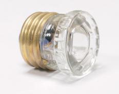 A glass fuse.