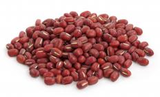Azuki beans, which are used to make red bean ice.