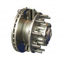 A truck air brake.