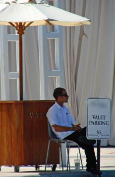 A valet at a hotel.