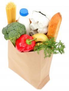 Groceries from a food co-op.