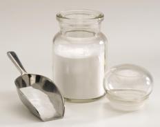 Baking soda can be used to clean grout.