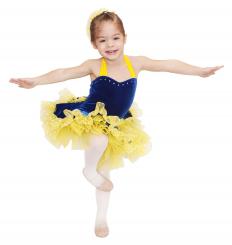 A girl learning ballet