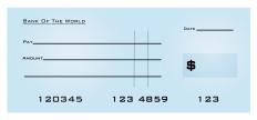 A bank draft, which is often used as a payment method in situations where documents against payment are used.