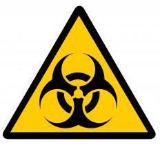 A biohazard sign