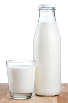 A bottle of milk.