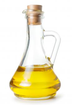 Olive oil, which can be used to baste grilled fish.
