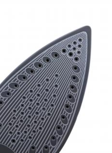 The bottom of an iron.