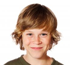 Boy with dimples on his cheeks.