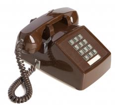 A touch tone telephone, which uses DTMF tones.