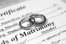 A certificate of matrimony.