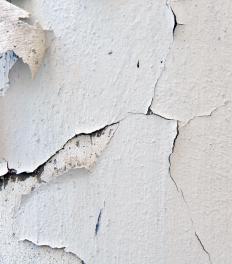 A cracked ceiling.