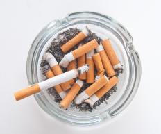 Cigarettes in an ashtray