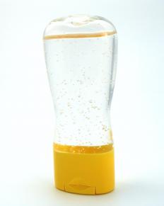 Hand sanitizer containing ethyl alcohol.