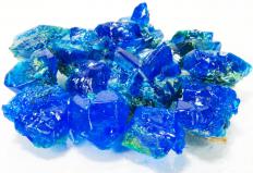 Copper sulfate,which is used in making Daniell cells.