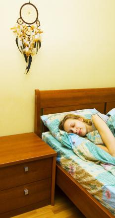 A woman sleeping