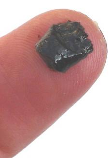 Fingertip with a dab of ichthammol salve