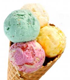 An ice cream cone