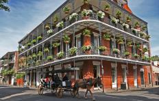 A building in the French Quarter of New Orleans.