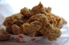 Fried chicken gizzards