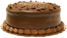 A cake with Nutella&reg; frosting.