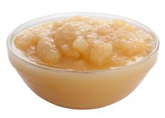 Applesauce is often used as a substitute for fat in baked goods.