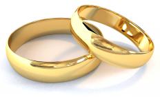 Pair of gold rings