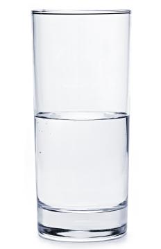 A glass of alkaline water.