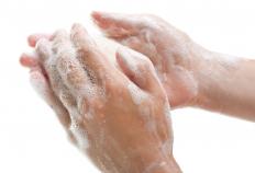 Compulsive hand washing may be a sign of OCD, a psychological disorder.