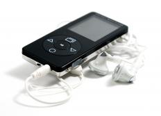 Handheld MP3 player.