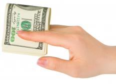 People almost always use cash to pay someone under the table.