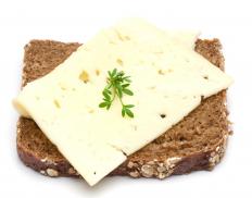 Havarti cheese on bread