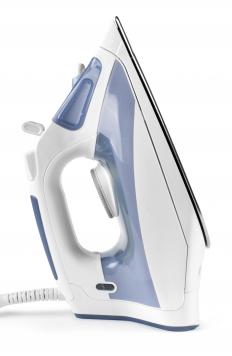 Steam irons should be filled with deionized water.