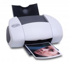 An inkjet printer, which can print on canvas.