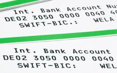 Records of an international wire transfer.