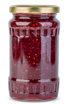 Jam is made from all parts of the fruit, resulting in a thick, textured fruit spread. 