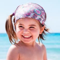 A kerchief is also known as a bandanna, and comes in many patterns or solid colors.