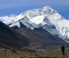 Mt. Everest is almost 30,000 feet above sea level.